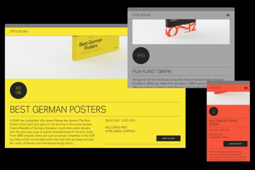 Webshop f&uuml;r Optik Books