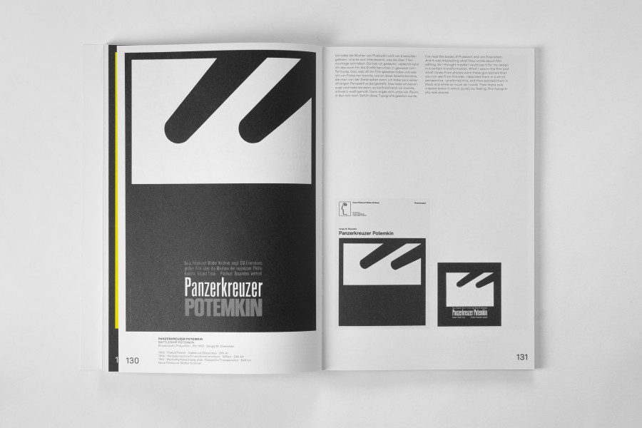 The spread shows the movie poster for “Battleship Potemkin” and other applications