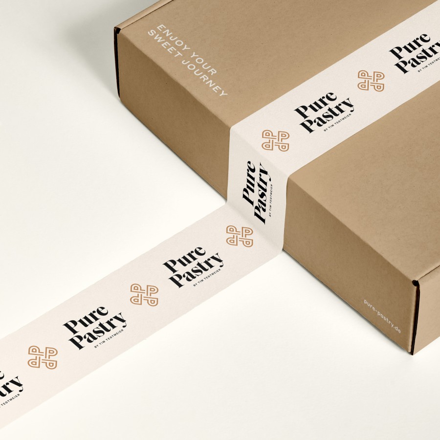 pure pastry corporate design packaging
